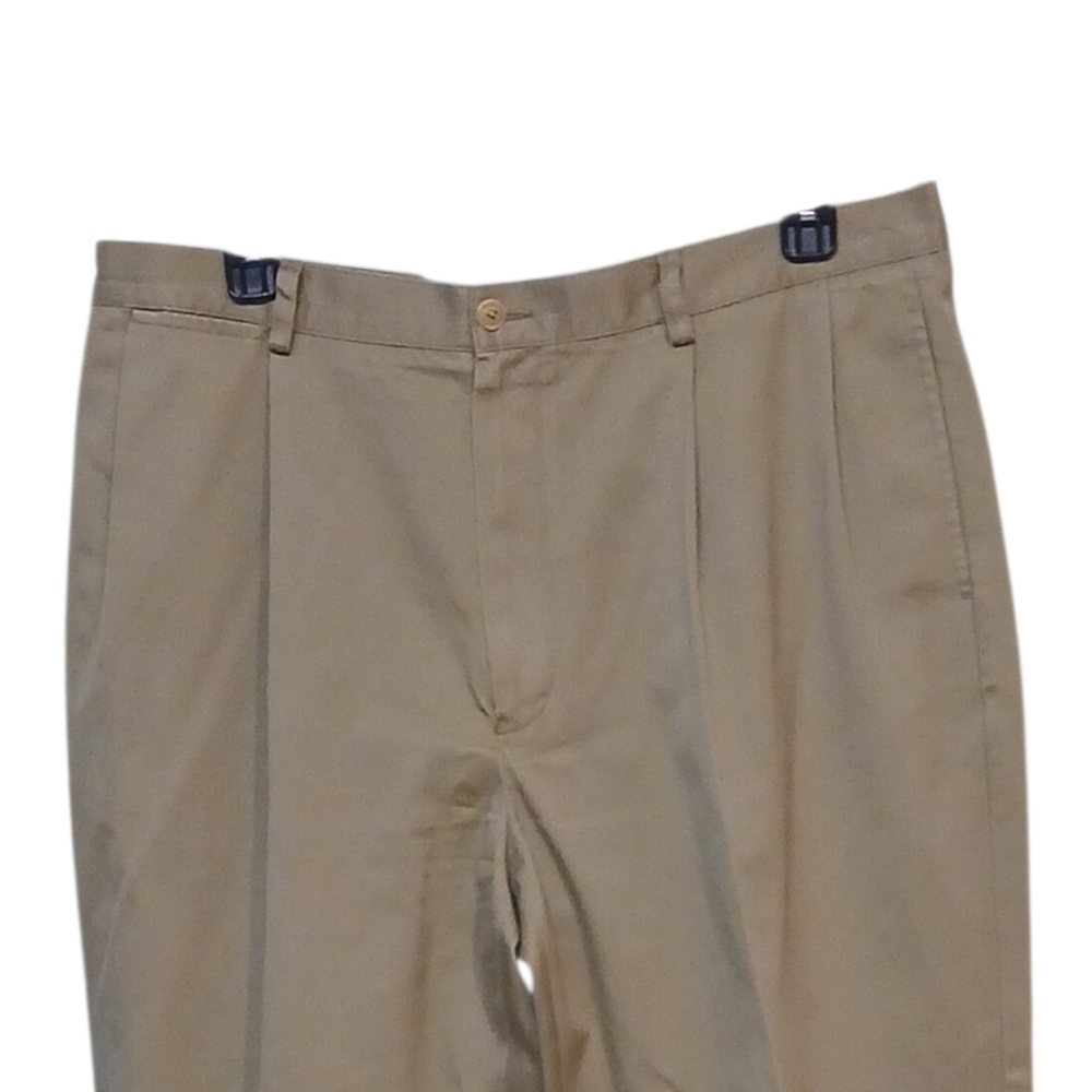 Nautica - NWOT, Classic Fit Khaki Pants, Pleated & Cuffed, Straight Leg, 40x30 - Picture 5 of 10